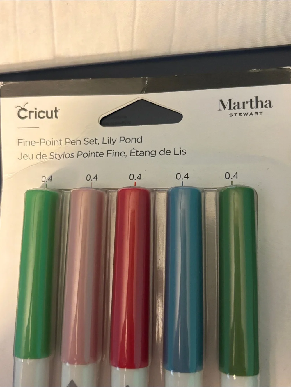 Cricut Martha Stewart Lily Pond 0.4mm Pen Set New Sealed Maker Explore
